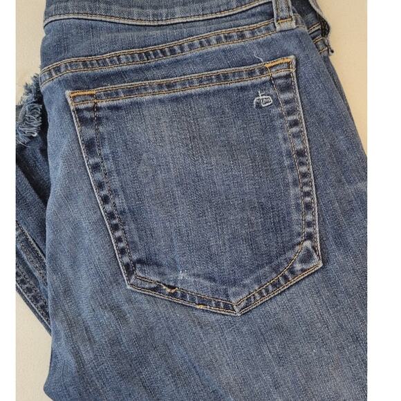 Rag & Bones Jeans Womens Size 25 Dre Jeans Straight Leg Raw Hem Skater Punk EMO - Picture 9 of 9